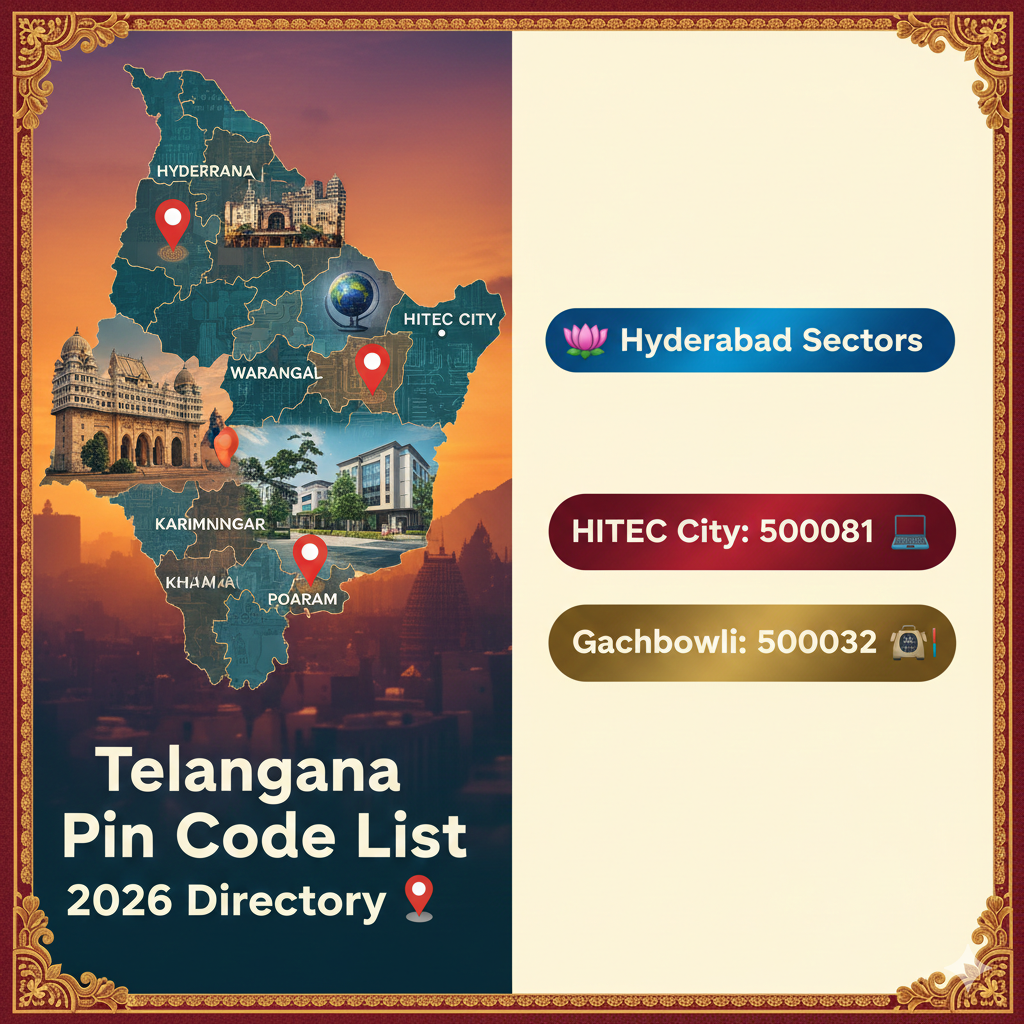 Telangana Pin Code List 2026